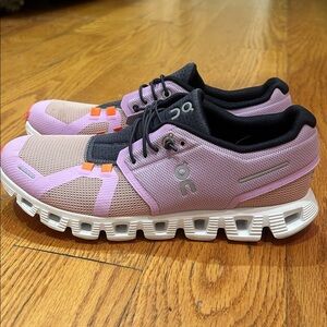 On Running Lavender and Black Athletic Shoes